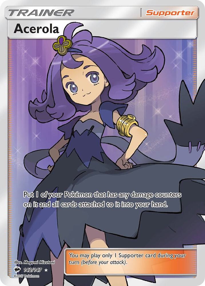 Acerola 142/147 (SM - Burning Shadows)  - Holofoil | Good Games Morley