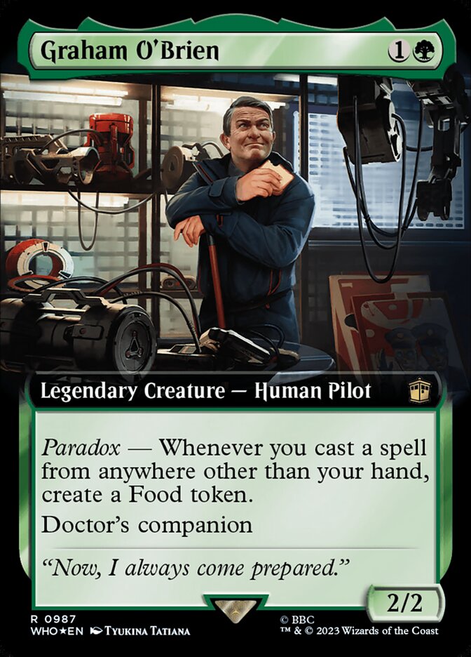 Graham O'Brien 987/331 (Universes Beyond: Doctor Who)  - Extended Art Surge Foil | Good Games Morley