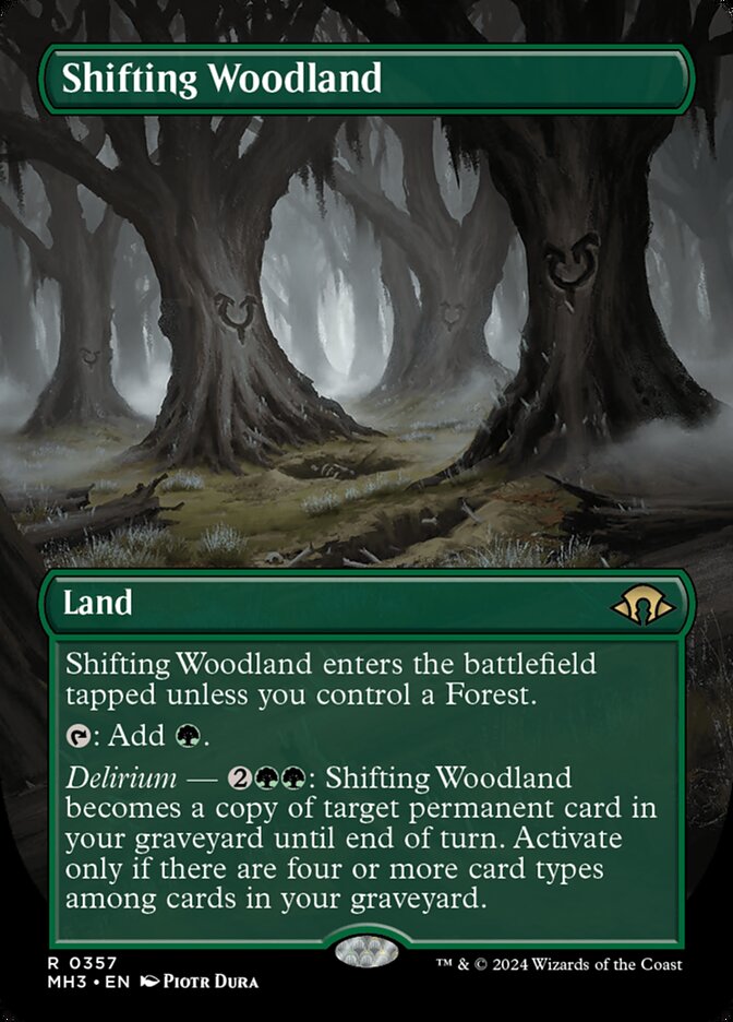 Shifting Woodland 357/319 (Modern Horizons 3)  - Borderless Foil | Good Games Morley