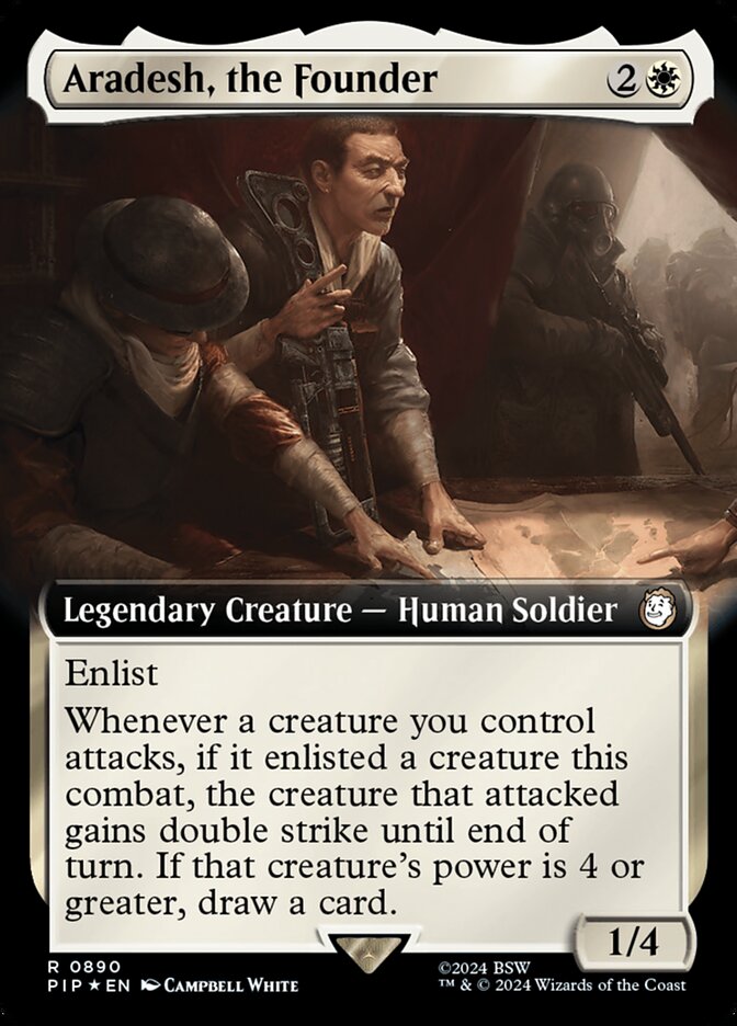 Aradesh, the Founder 890/326 (Universes Beyond: Fallout)  - Extended Art Surge Foil | Good Games Morley