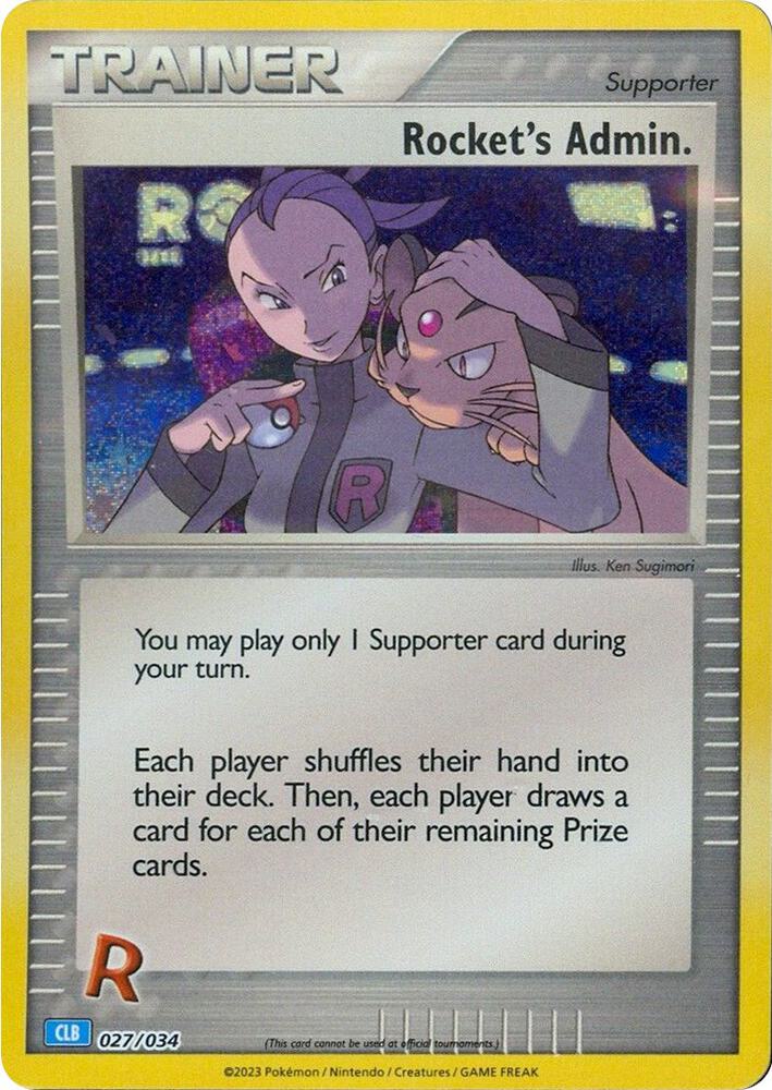 Rockets Admin CLB 027/034 (Trading Card Game Classic)  - Holofoil | Good Games Morley