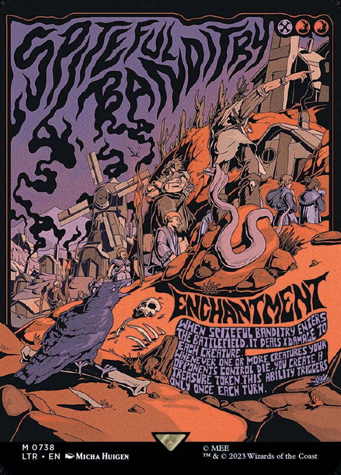 Spiteful Banditry 738/281 (Universes Beyond: The Lord of the Rings: Tales of Middle-earth)  - Borderless Poster Foil | Good Games Morley