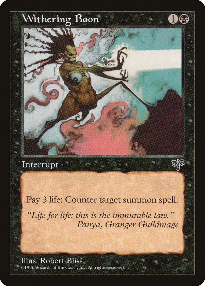 Withering Boon 152/350 (Mirage)  | Good Games Morley