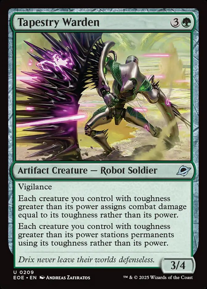 Tapestry Warden 209/276 (Edge of Eternities)  - Foil | Good Games Morley