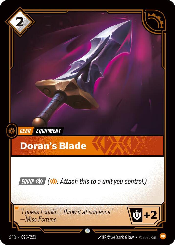 Doran's Blade 95/221 (Spiritforged)  | Good Games Morley