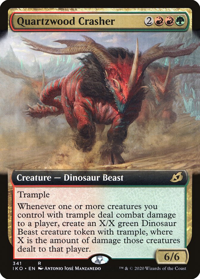 Quartzwood Crasher 341/274 (Ikoria: Lair of Behemoths)  - Extended Art Foil | Good Games Morley