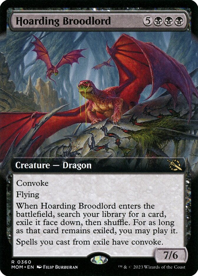 Hoarding Broodlord 360/291 (March of the Machine)  - Extended Art | Good Games Morley