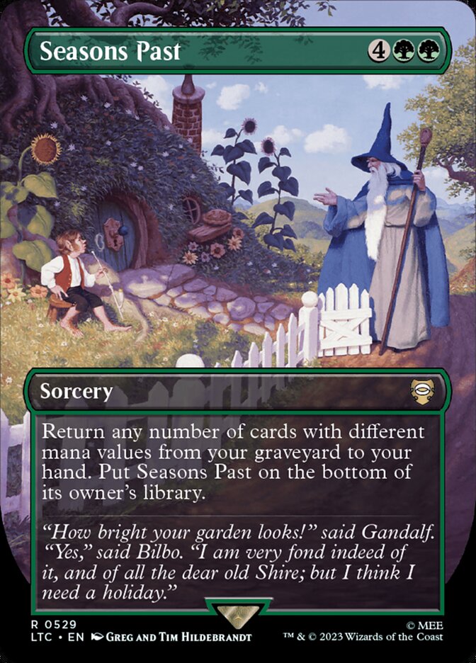 Seasons Past 529/347 (Commander: The Lord of the Rings: Tales of Middle-earth)  - Borderless Foil | Good Games Morley