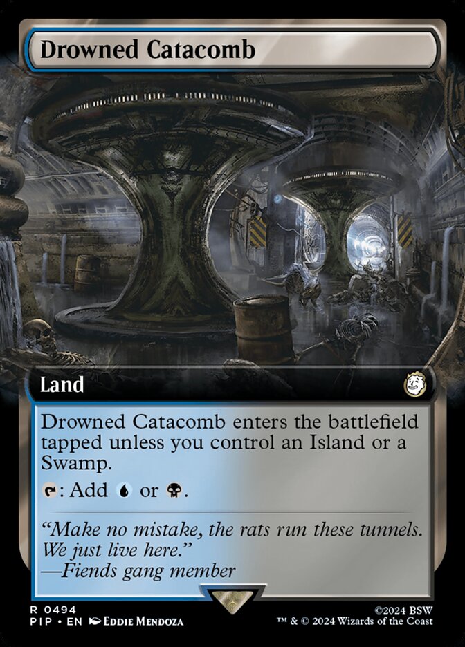 Drowned Catacomb 494 (Universes Beyond: Fallout)  - Extended Art | Good Games Morley