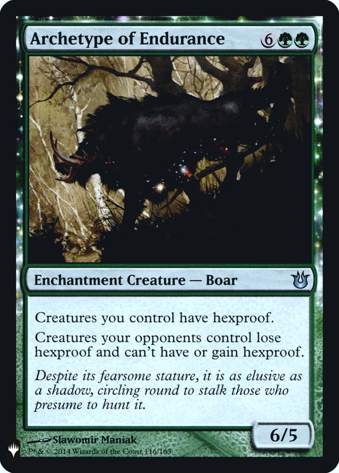 Archetype of Endurance 116 (The List Reprints)  - Foil | Good Games Morley