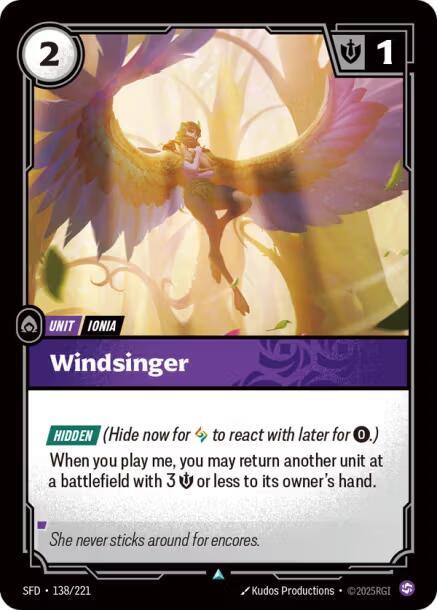 Windsinger 138/221 (Spiritforged)  | Good Games Morley