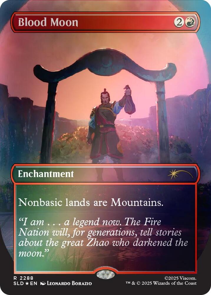 Blood Moon 2288/1 (Secret Lair Drop Series)  - Borderless Rainbow Foil | Good Games Morley
