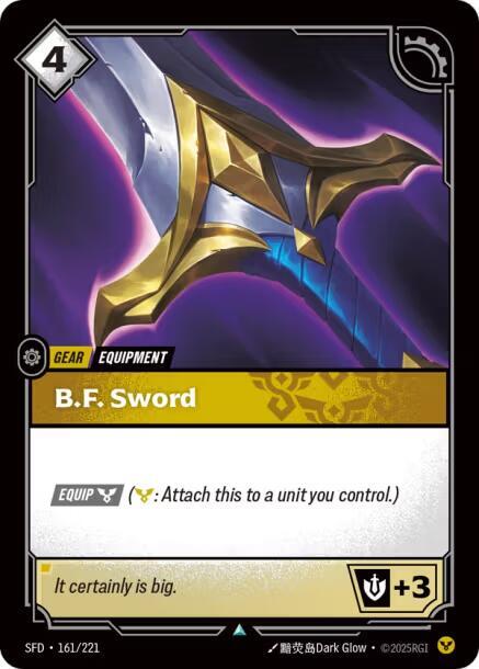 B.F. Sword 161/221 (Spiritforged)  | Good Games Morley