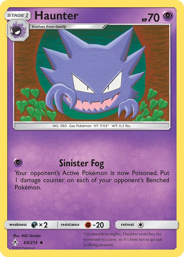 Haunter 69/214 (SM - Unbroken Bonds)  | Good Games Morley