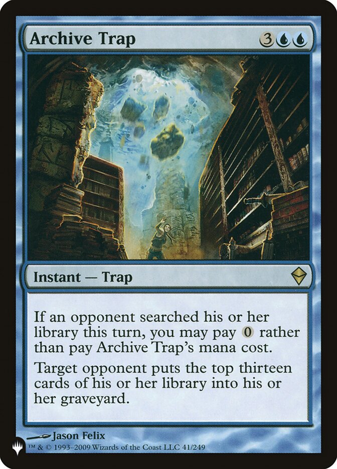 Archive Trap ZEN-41/5075 (The List Reprints)  | Good Games Morley