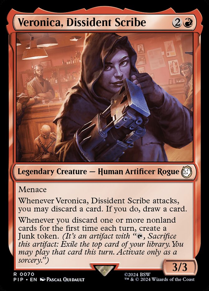 Veronica, Dissident Scribe 70/326 (Universes Beyond: Fallout)  - Foil | Good Games Morley