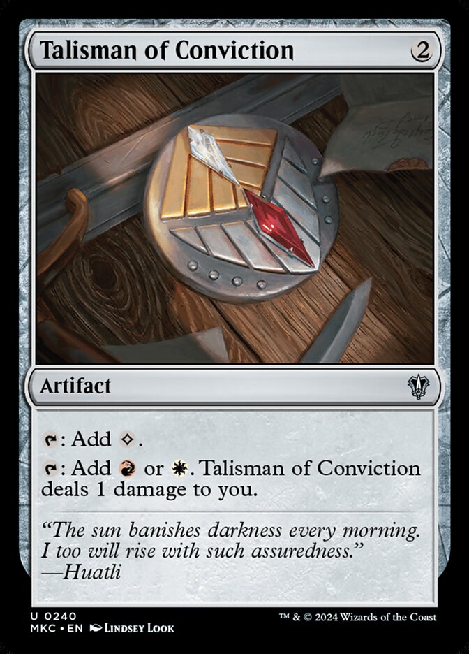 Talisman of Conviction 240/311 (Commander: Murders at Karlov Manor)  | Good Games Morley