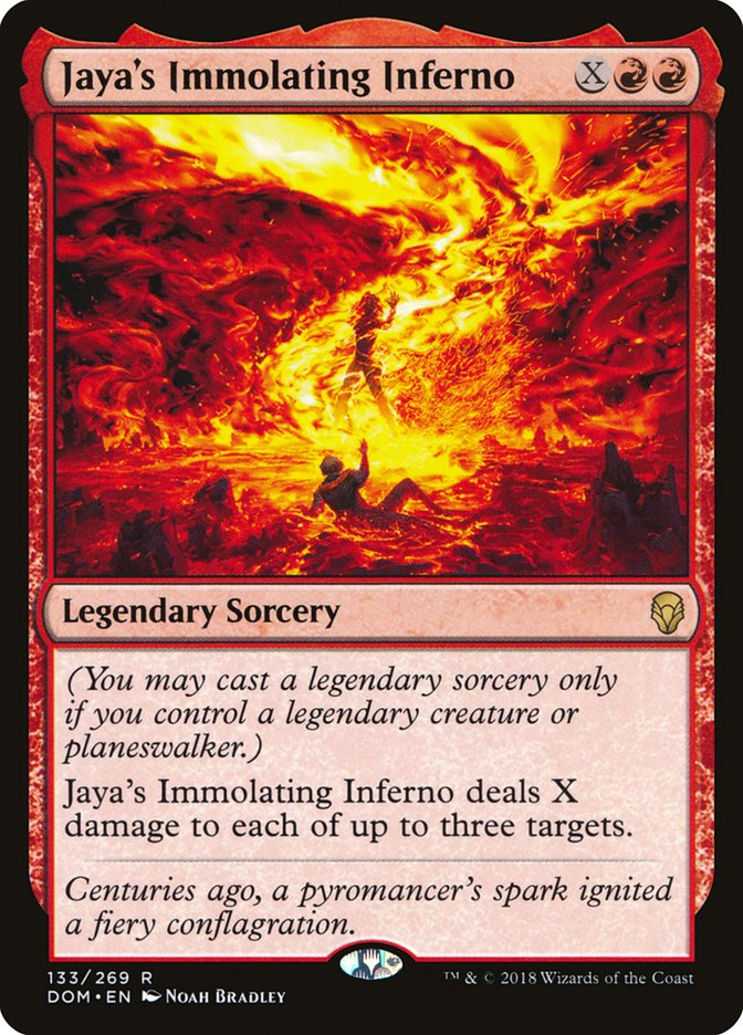 Jaya's Immolating Inferno 133/269 (Dominaria)  - Foil | Good Games Morley