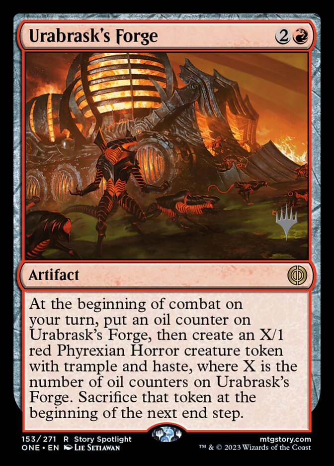 Urabrask's Forge 153p/160 (Promo Pack: Phyrexia: All Will Be One)  | Good Games Morley