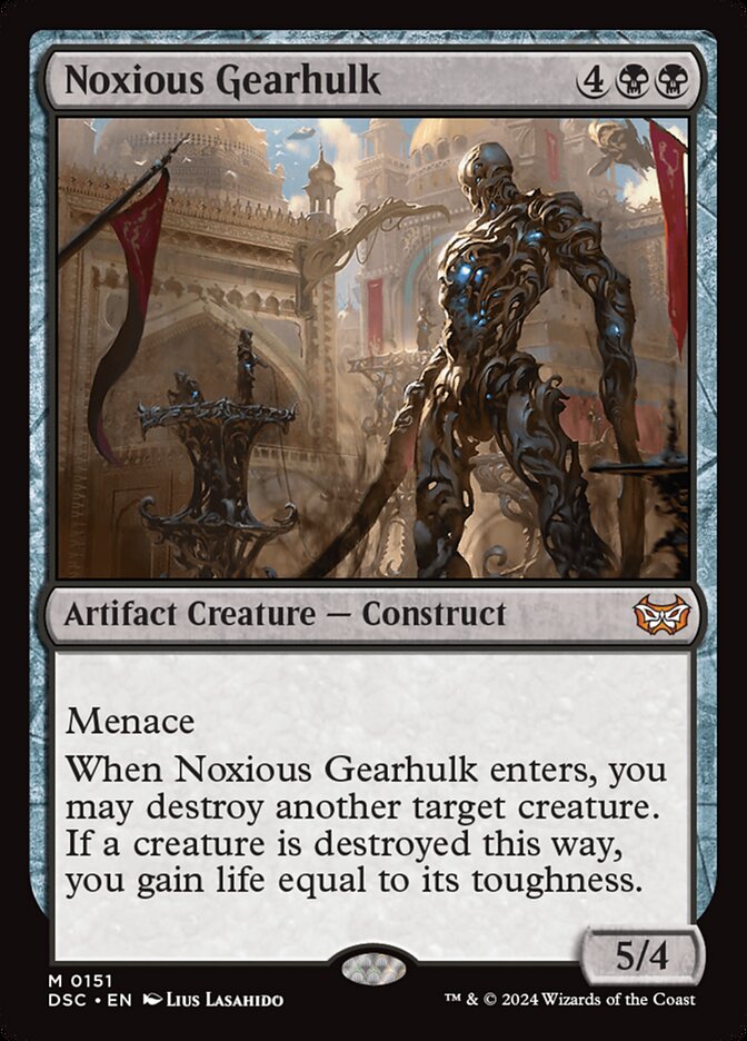Noxious Gearhulk 151/40 (Commander: Duskmourn: House of Horror)  | Good Games Morley