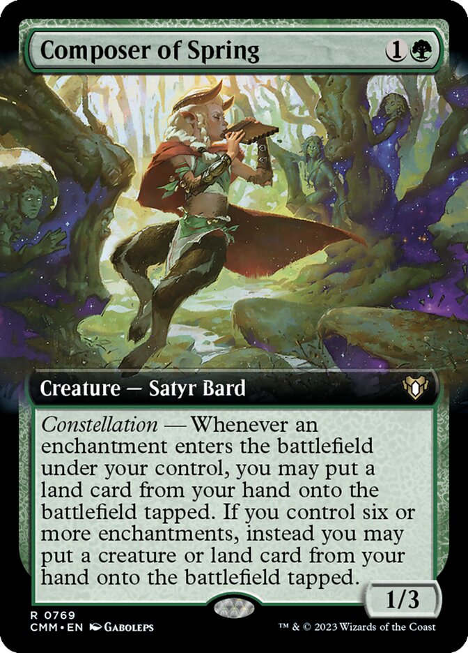 Composer of Spring 769/451 (Commander Masters)  - Extended Art | Good Games Morley