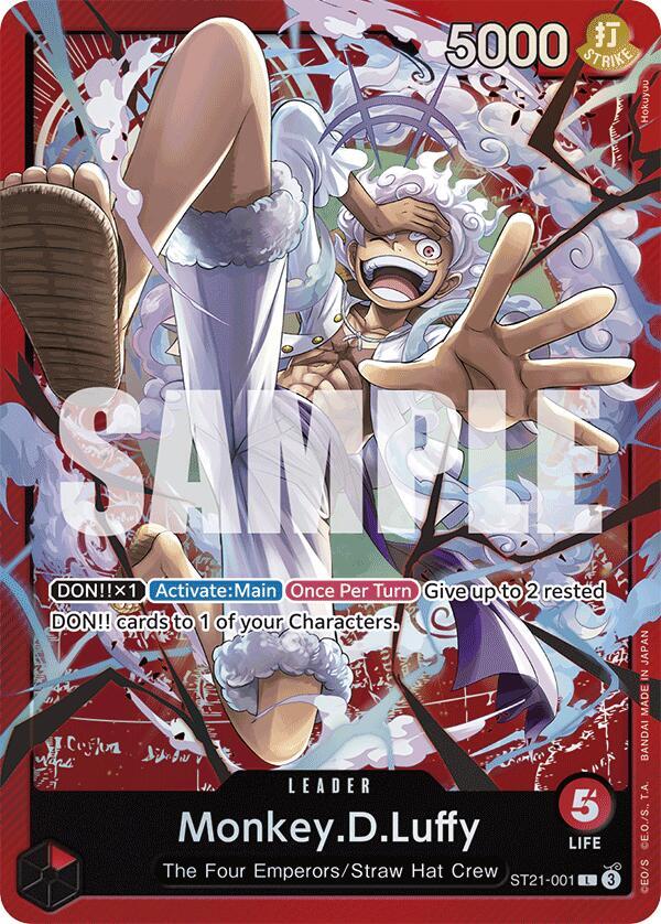 Monkey.D.Luffy ST21-001 (Starter Deck EX: Gear 5)  - Foil | Good Games Morley