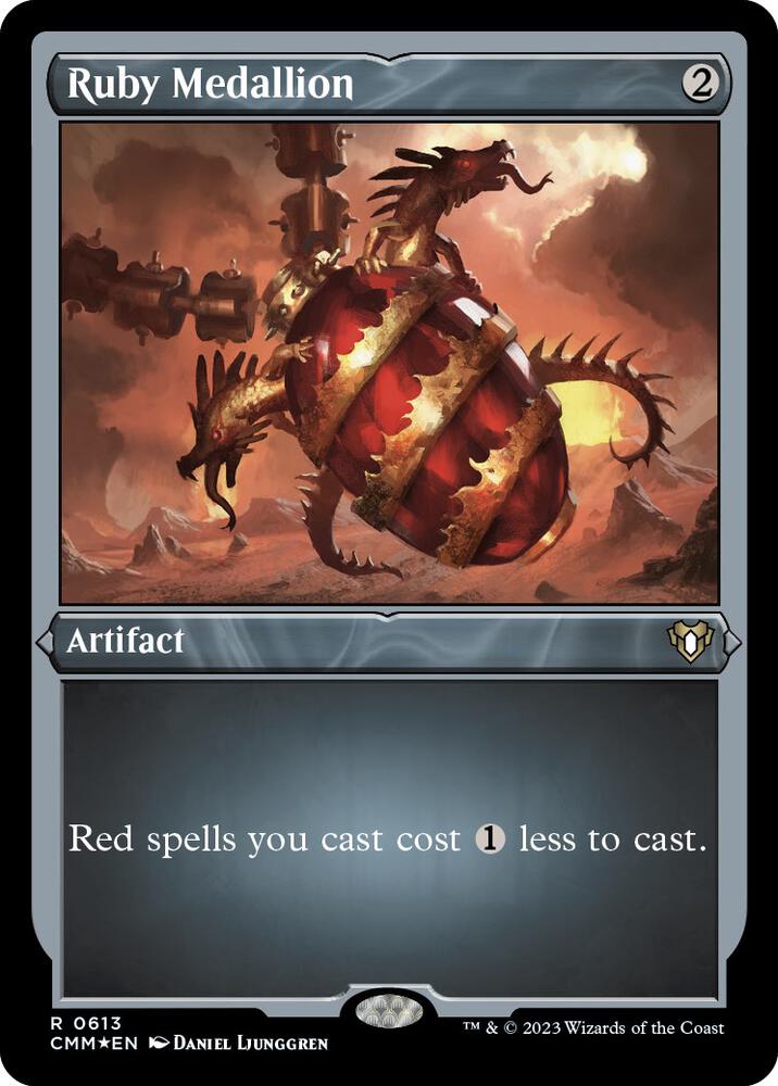 Ruby Medallion 613/451 (Commander Masters)  - Etched Foil | Good Games Morley