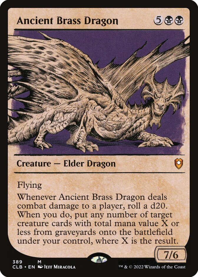 Ancient Brass Dragon 389 (Commander Legends: Battle for Baldur's Gate)  - Foil | Good Games Morley