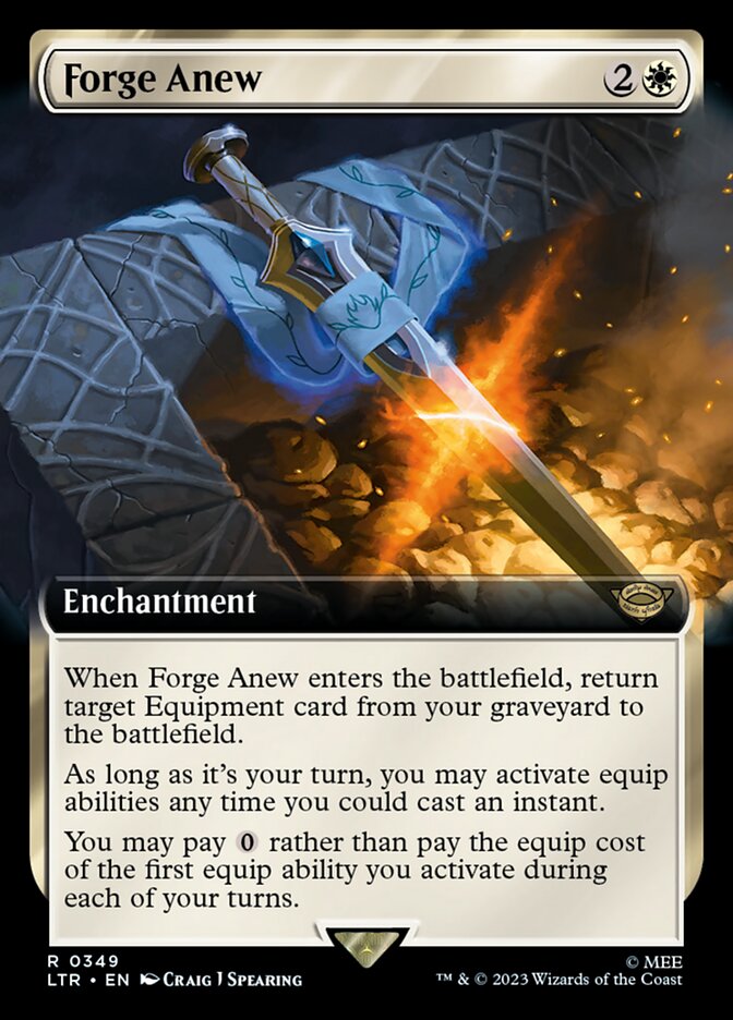 Forge Anew 349/281 (Universes Beyond: The Lord of the Rings: Tales of Middle-earth)  - Extended Art | Good Games Morley