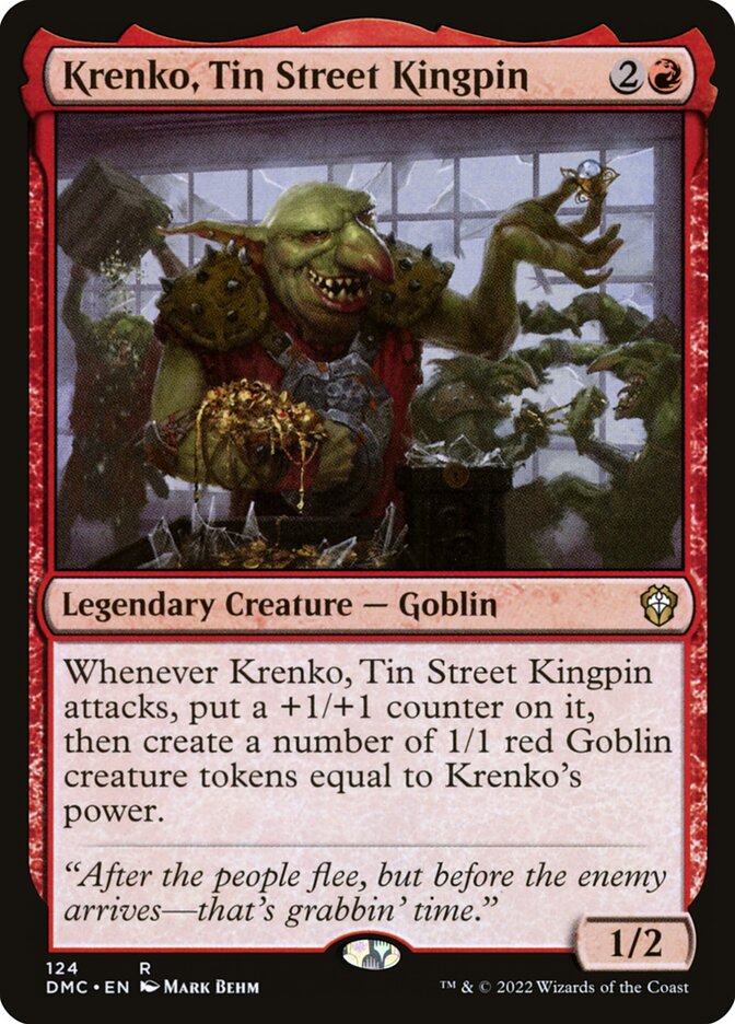 Krenko, Tin Street Kingpin 124/50 (Commander: Dominaria United)  | Good Games Morley