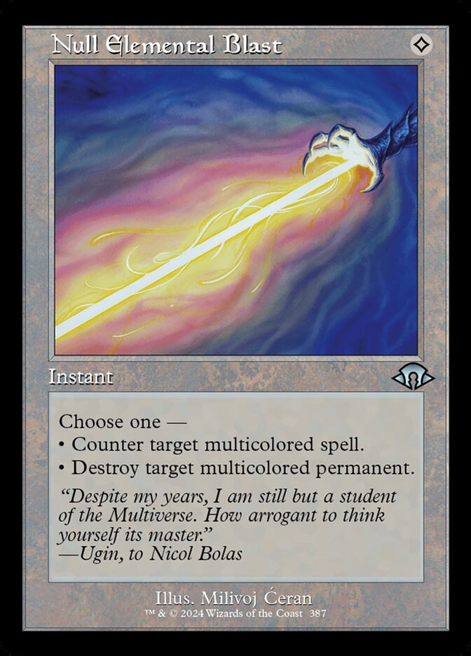 Null Elemental Blast 387/319 (Modern Horizons 3)  - Retro Foil | Good Games Morley