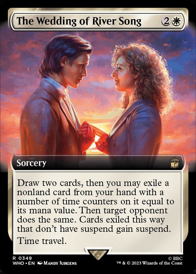 The Wedding of River Song 349/331 (Universes Beyond: Doctor Who)  - Extended Art Foil | Good Games Morley