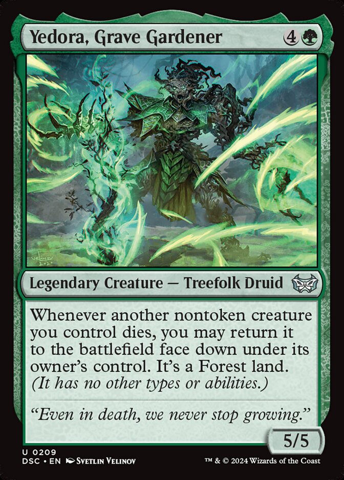 Yedora, Grave Gardener 209/40 (Commander: Duskmourn: House of Horror)  | Good Games Morley