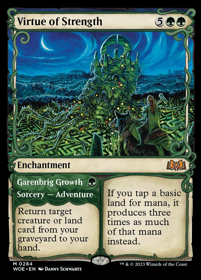 Virtue of Strength // Garenbrig Growth 284 (Wilds of Eldraine)  | Good Games Morley