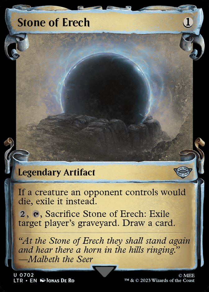 Stone of Erech 702 (Universes Beyond: The Lord of the Rings: Tales of Middle-earth)  - Showcase Scroll Foil | Good Games Morley