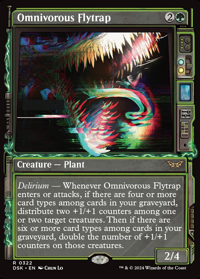 Omnivorous Flytrap 322/286 (Duskmourn: House of Horror)  - Showcase Foil | Good Games Morley