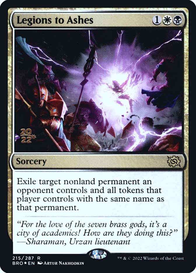 Legions to Ashes 215 (Prerelease Cards)  - Foil | Good Games Morley