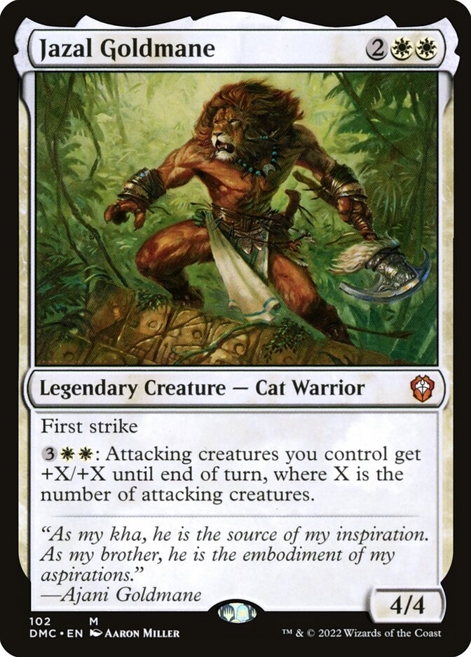 Jazal Goldmane 102/50 (Commander: Dominaria United)  | Good Games Morley