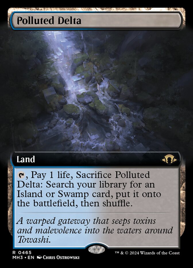 Polluted Delta 465/319 (Modern Horizons 3)  - Extended Art Foil | Good Games Morley