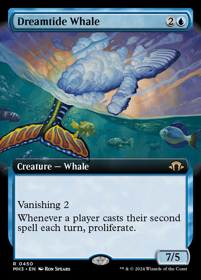 Dreamtide Whale 450/319 (Modern Horizons 3)  - Extended Art Foil | Good Games Morley