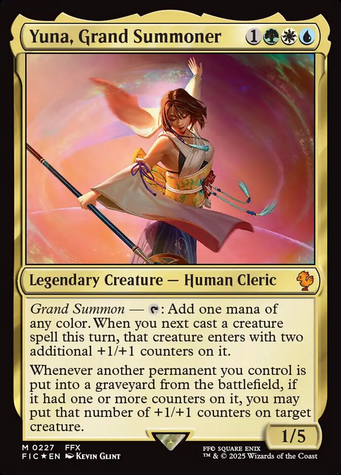 Yuna, Grand Summoner 227 (Commander: FINAL FANTASY)  - Foil | Good Games Morley