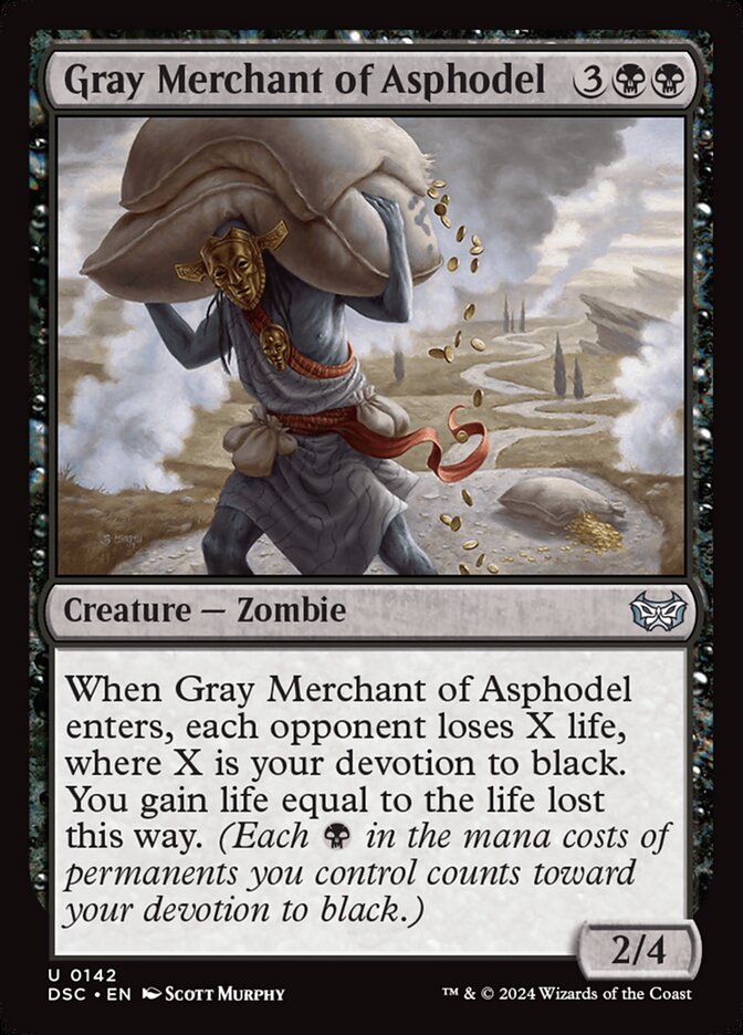 Gray Merchant of Asphodel 142 (Commander: Duskmourn: House of Horror)  | Good Games Morley