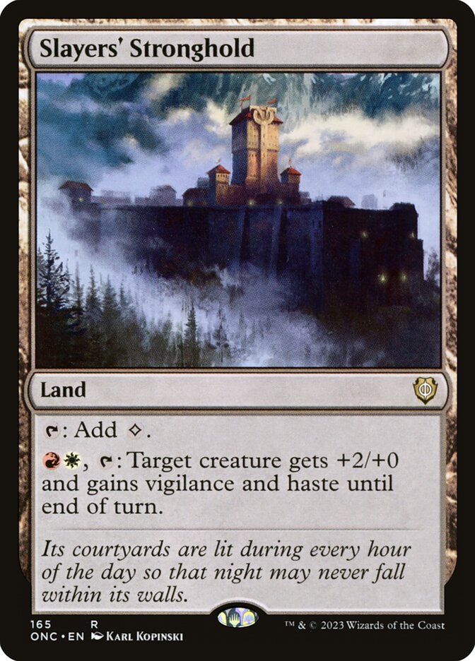 Slayers' Stronghold 165/28 (Commander: Phyrexia: All Will Be One)  | Good Games Morley