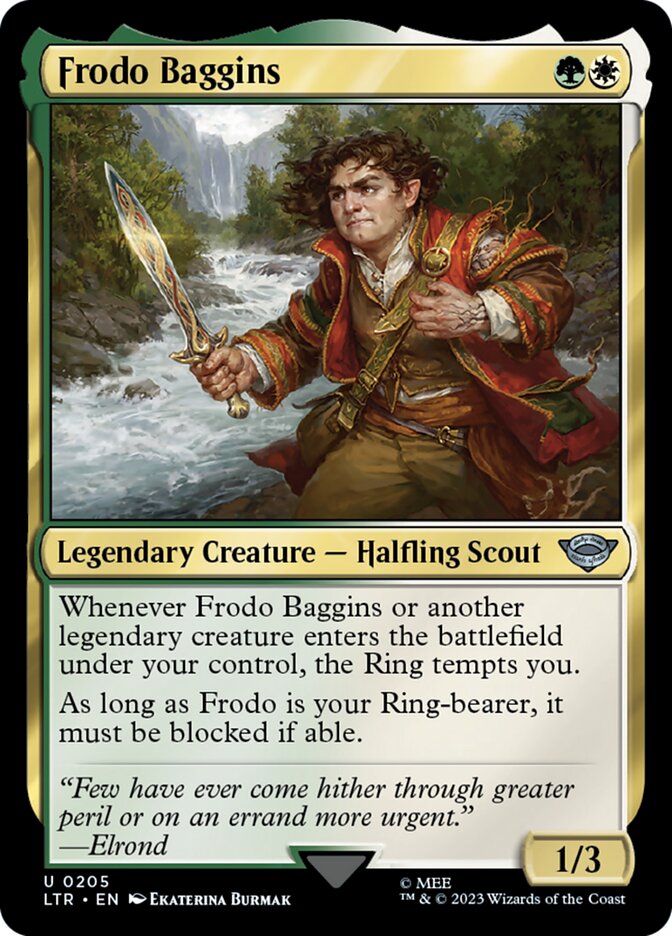 Frodo Baggins 205/281 (Universes Beyond: The Lord of the Rings: Tales of Middle-earth)  | Good Games Morley