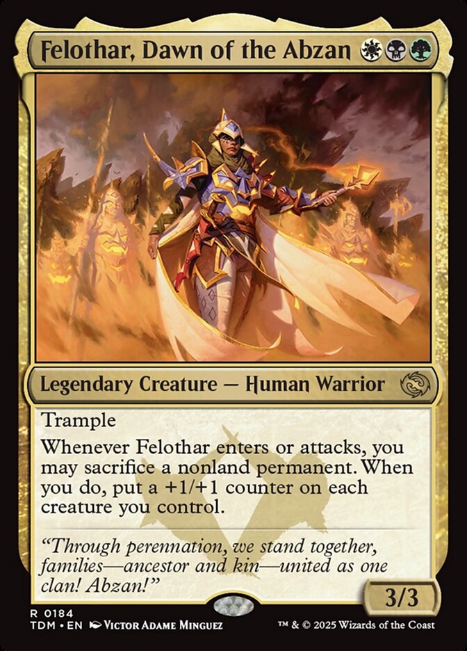 Felothar, Dawn of the Abzan 184 (Tarkir: Dragonstorm)  - Foil | Good Games Morley
