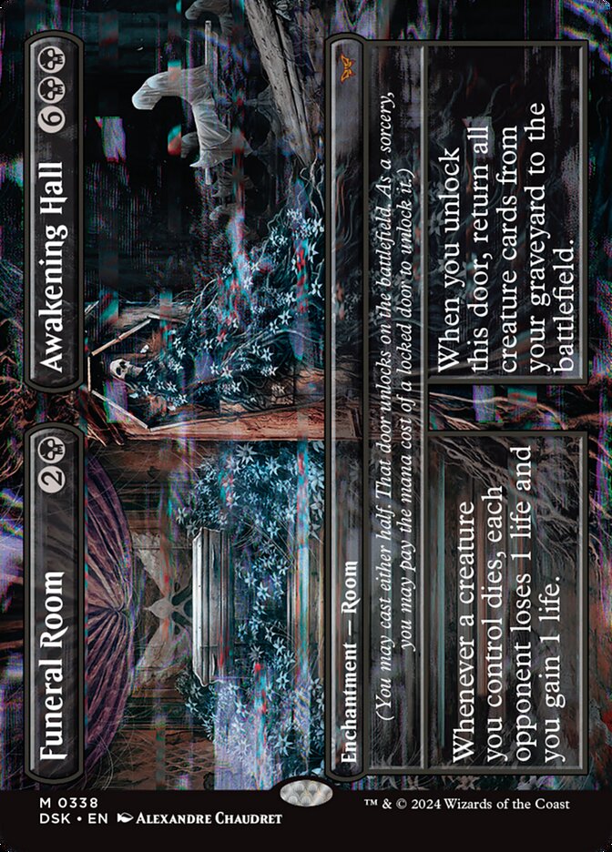 Funeral Room // Awakening Hall 338 (Duskmourn: House of Horror)  - Borderless | Good Games Morley