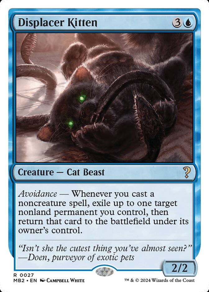 Displacer Kitten White Border 27 (Mystery Booster 2)  | Good Games Morley
