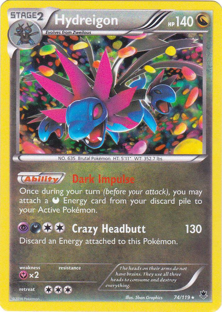 Hydreigon 074/119 (Blister Exclusives)  - Cosmo Holofoil | Good Games Morley