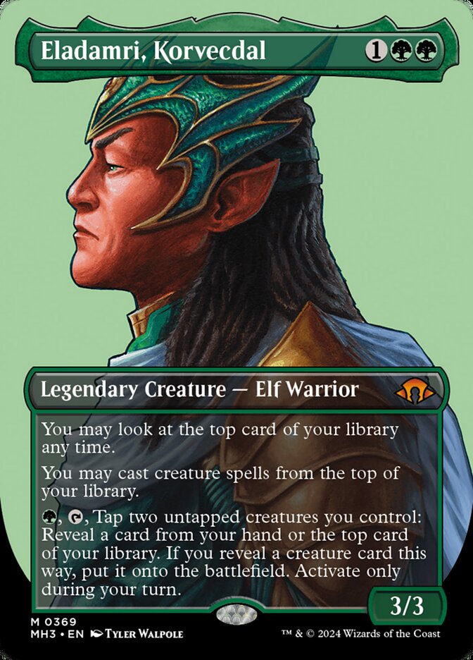 Eladamri, Korvecdal 369/319 (Modern Horizons 3)  - Borderless Foil | Good Games Morley