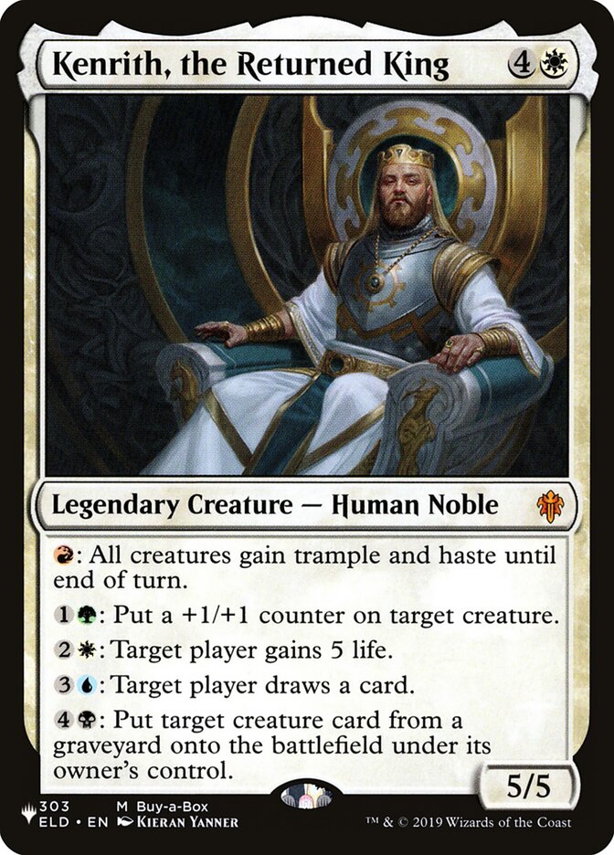 Kenrith, the Returned King ELD-303/5075 (The List Reprints)  | Good Games Morley